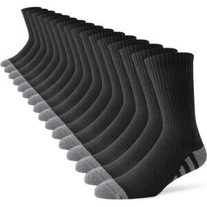 8 Pair Mens Crew Work Cushion Athletic Running Socks Breathable Moisture Wicking